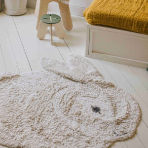 Washable Bunny Rug – 130 × 135 cm