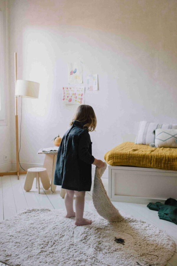 Washable Bunny Rug – 130 × 135 cm