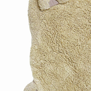 Washable Teddy Bear Rug – 120 × 122 cm