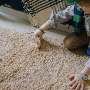 Washable Teddy Bear Rug – 120 × 122 cm