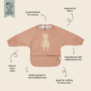 Waterproof Long Sleeve Bib – Mrs. Cat