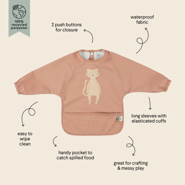 Waterproof Long Sleeve Bib – Mrs. Cat