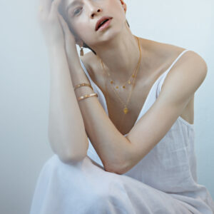 Stargazer Choker – Gold Plated Recycled Silver