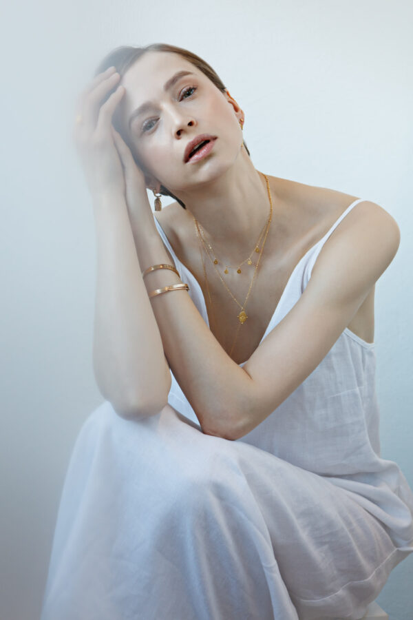 Stargazer Choker – Gold Plated Recycled Silver