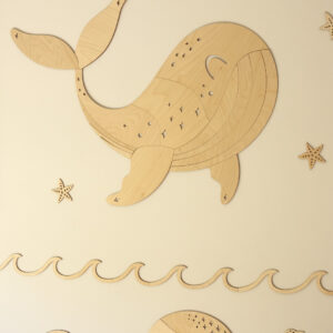 Wooden Wall Decoration – Whale