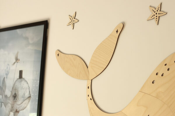 Wooden Wall Decoration – Whale