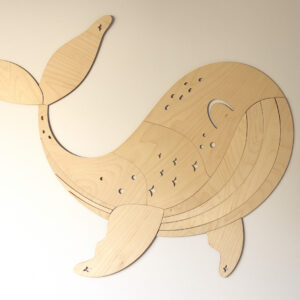 Wooden Wall Decoration – Whale
