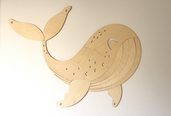 Wooden Wall Decoration – Whale
