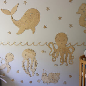 Wooden Wall Decoration – Whale