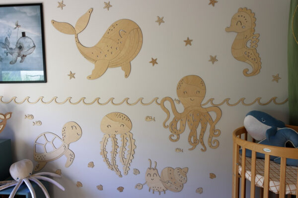 Wooden Wall Decoration – Whale