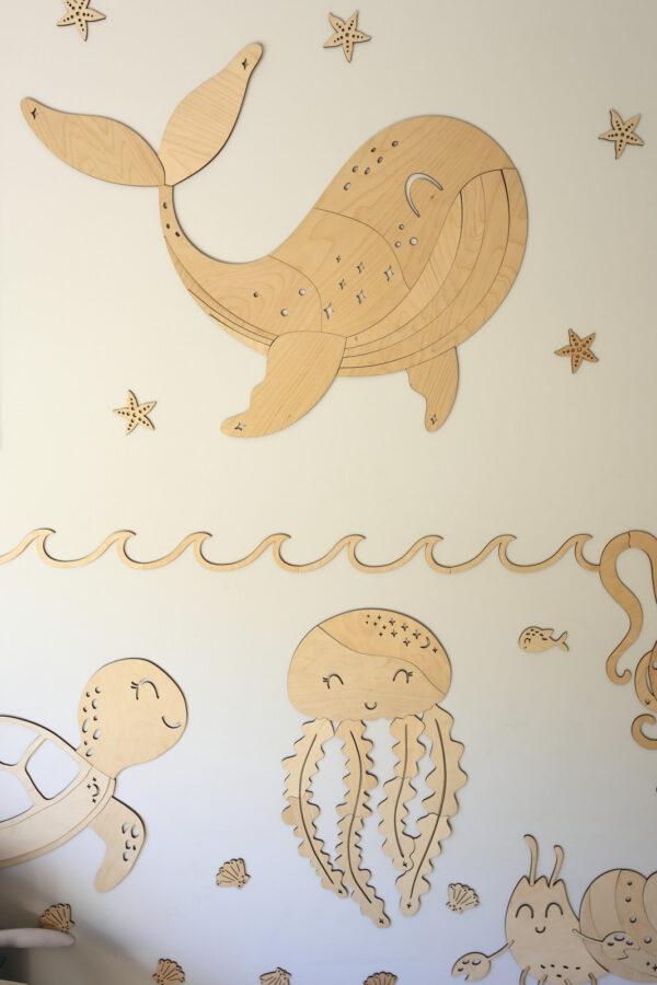 Wooden Wall Decoration – Whale