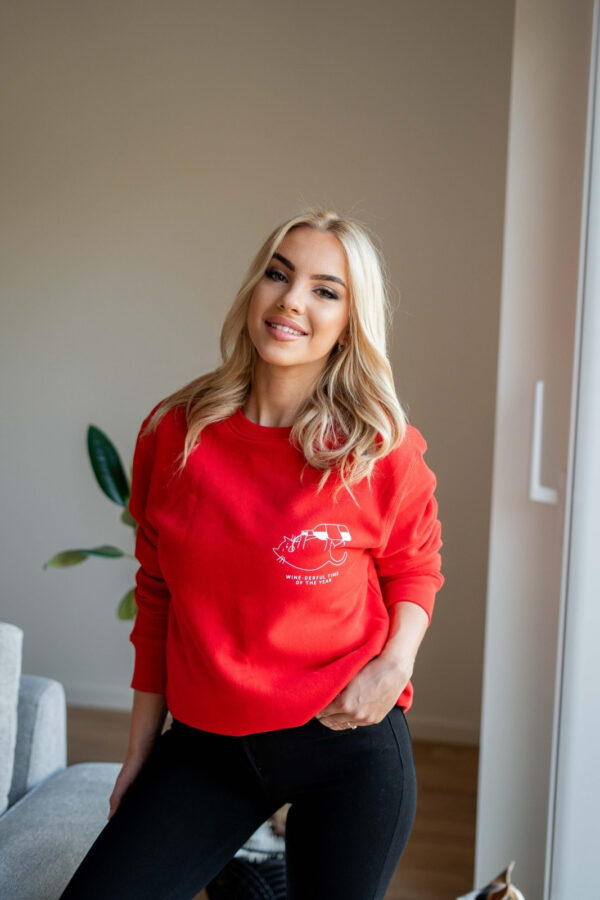 Wine-derful Time of the Year Oversized Sweatshirt