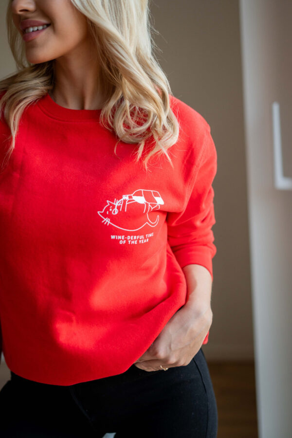 Wine-derful Time of the Year Oversized Sweatshirt
