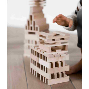 Wooden Architectural Blocks in a Bag – Natural, 200 Pieces