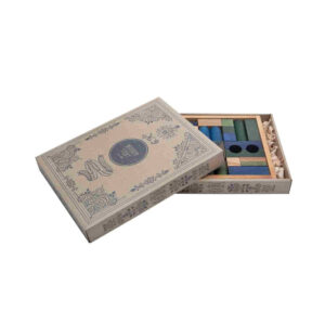 Wooden Blocks in a Box – Cold Colors, 30 Pieces