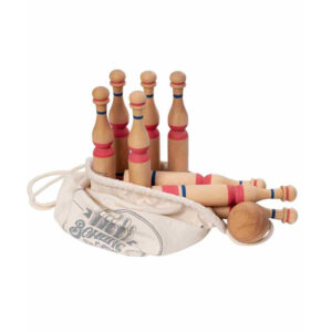 Wooden Bowling Pins – Red