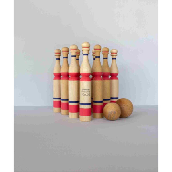 Wooden Bowling Pins – Red
