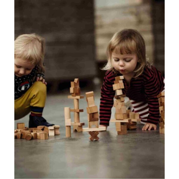 Wooden Stacking Tower Puzzle – Colorful