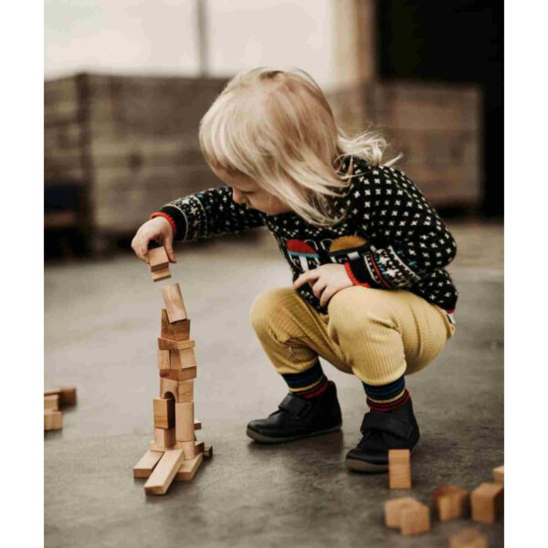 Wooden Stacking Tower Puzzle – Colorful