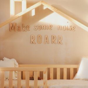 Wooden Wall Sign – Make Some Noise ROARR