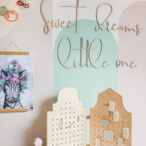 Sweet Dreams Little One Wooden Wall Sign – 150 cm