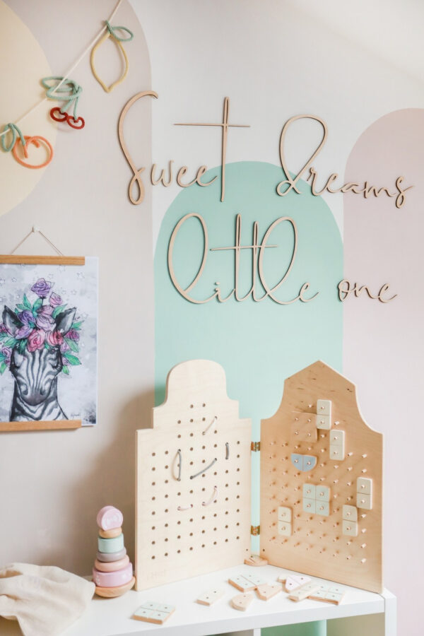 Sweet Dreams Little One Wooden Wall Sign – 150 cm