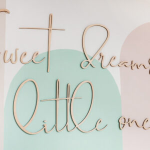Sweet Dreams Little One Wooden Wall Sign – 150 cm