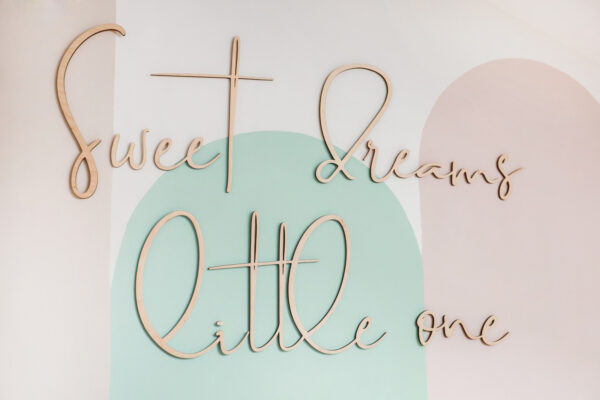 Sweet Dreams Little One Wooden Wall Sign – 150 cm