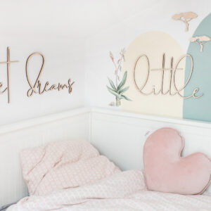 Sweet Dreams Little One Wooden Wall Sign – 150 cm