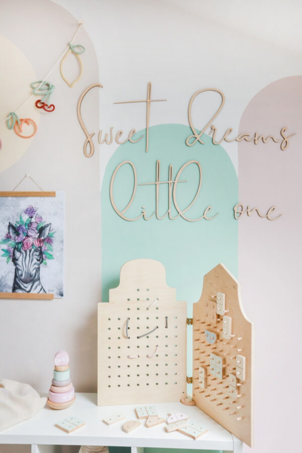 Sweet Dreams Little One Wooden Wall Sign – 150 cm