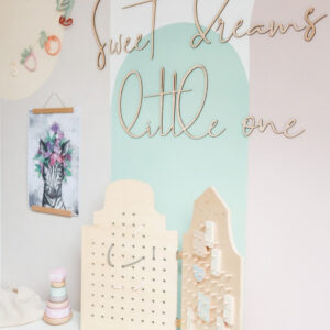Sweet Dreams Little One Wooden Wall Sign – 150 cm