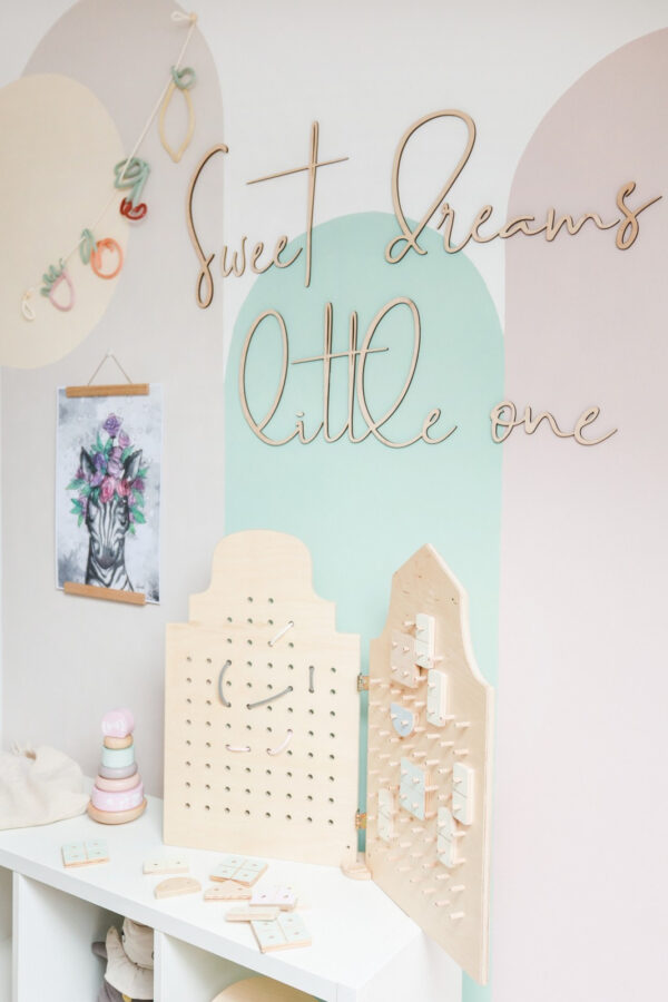 Sweet Dreams Little One Wooden Wall Sign – 150 cm